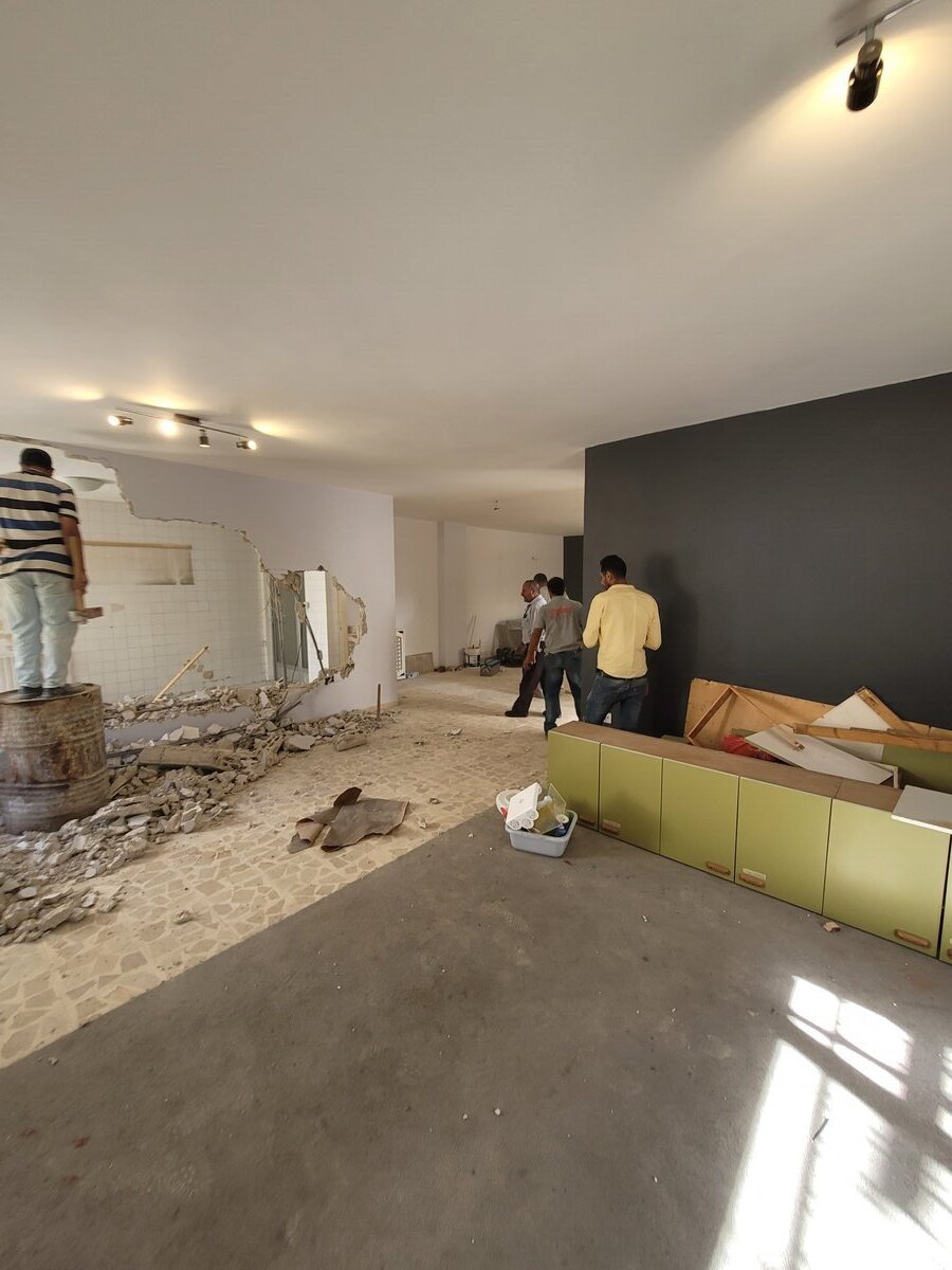 Ground floor original condition — interior of the Urban Building before any renovation works