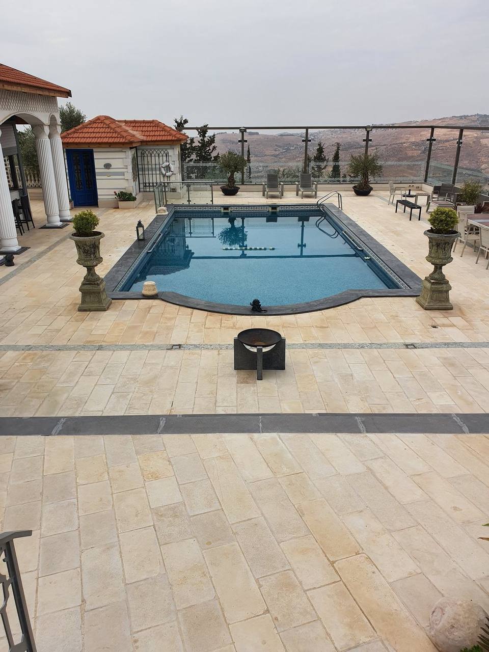 Swimming pool — terrace level view